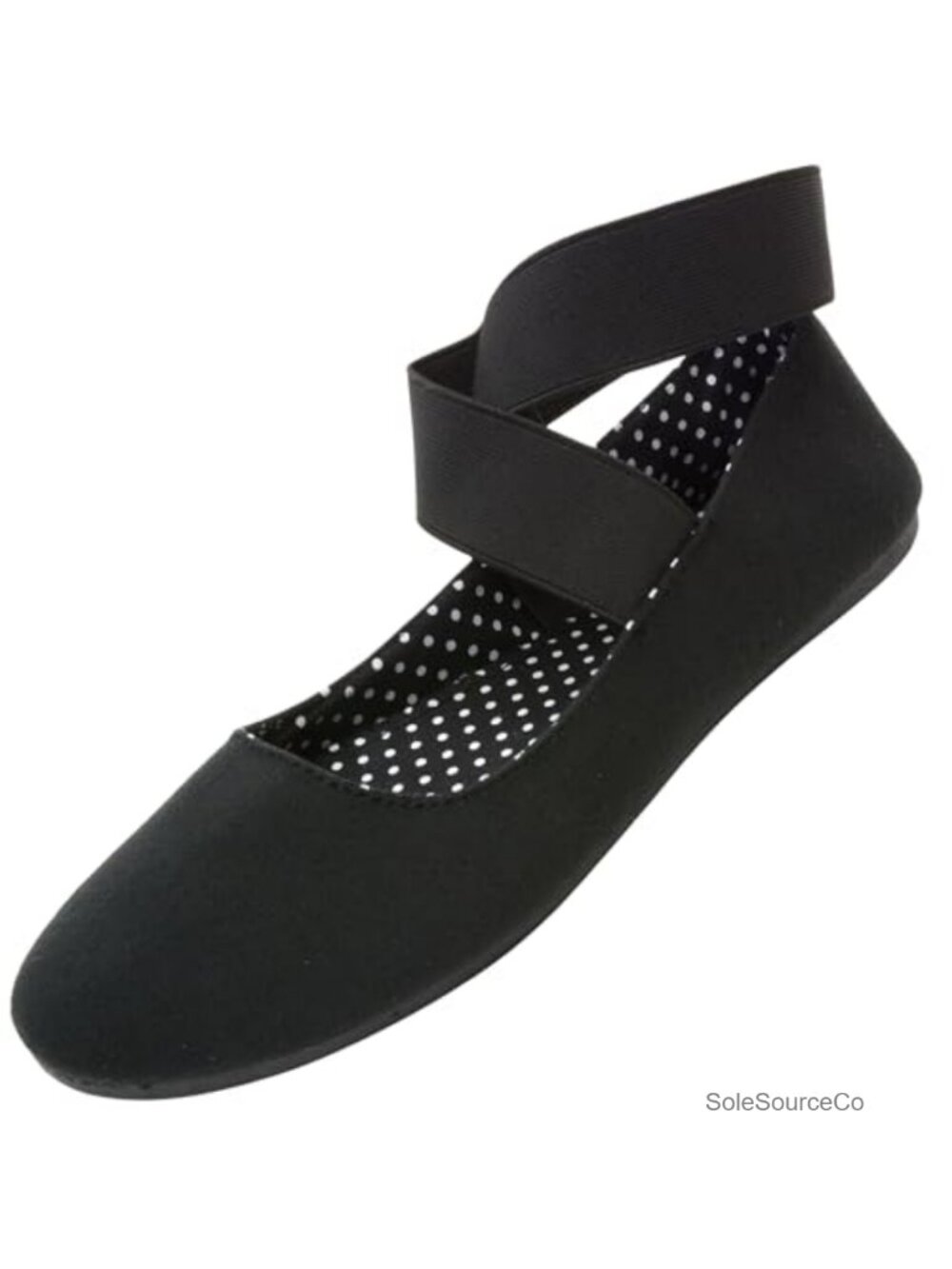 Alpine Swiss Peony Ballet Flats Elastic Ankle Strap Slip On Comfort